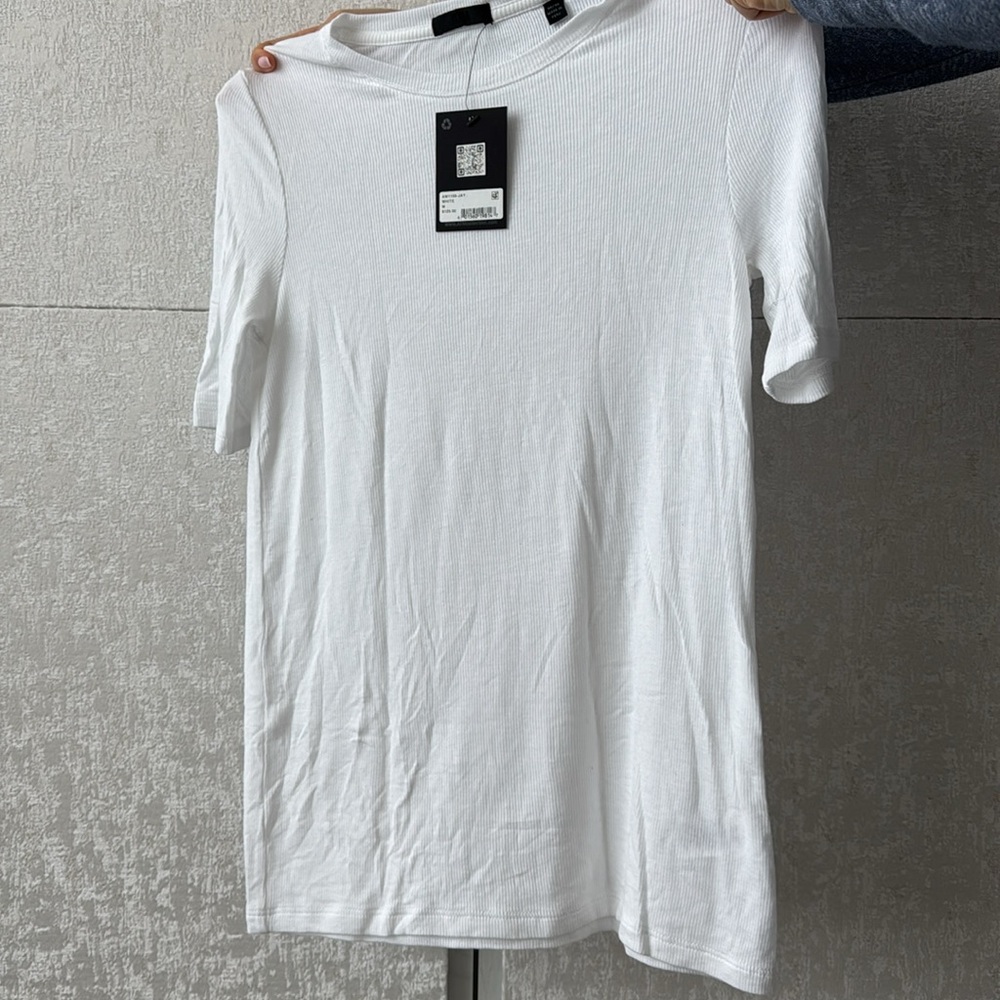 White Ribbed Top - Picture 3 of 3